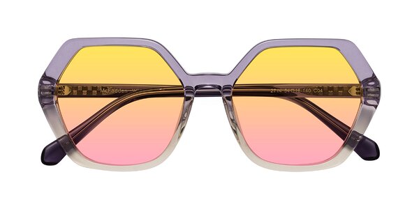 Front of McFadden in Clear Purple/Champagne