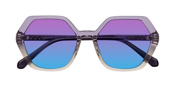 Front of McFadden in Clear Purple/Champagne