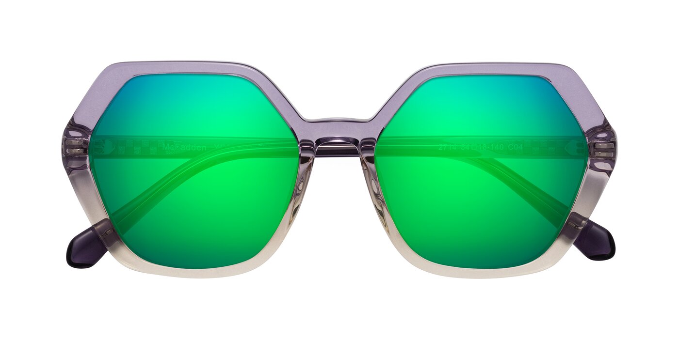 McFadden - Clear Purple/Champagne Flash Mirrored Sunglasses