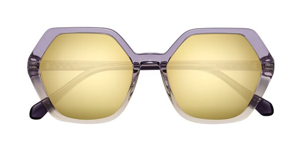 Front of McFadden in Clear Purple/Champagne