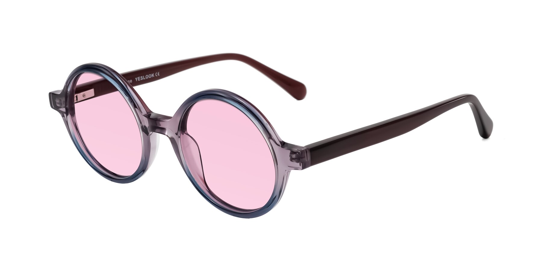 Angle of Serene in Faded Purple with Light Pink Tinted Lenses