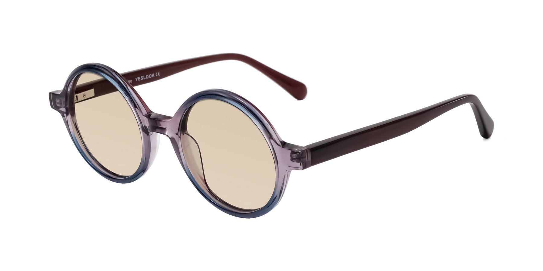 Angle of Serene in Faded Purple with Light Brown Tinted Lenses