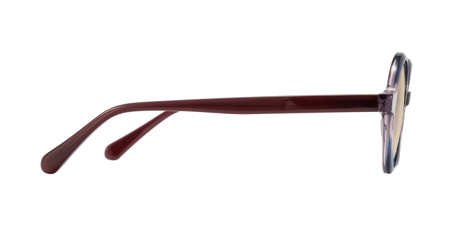 Side of Serene in Faded Purple with Light Brown Tinted Lenses