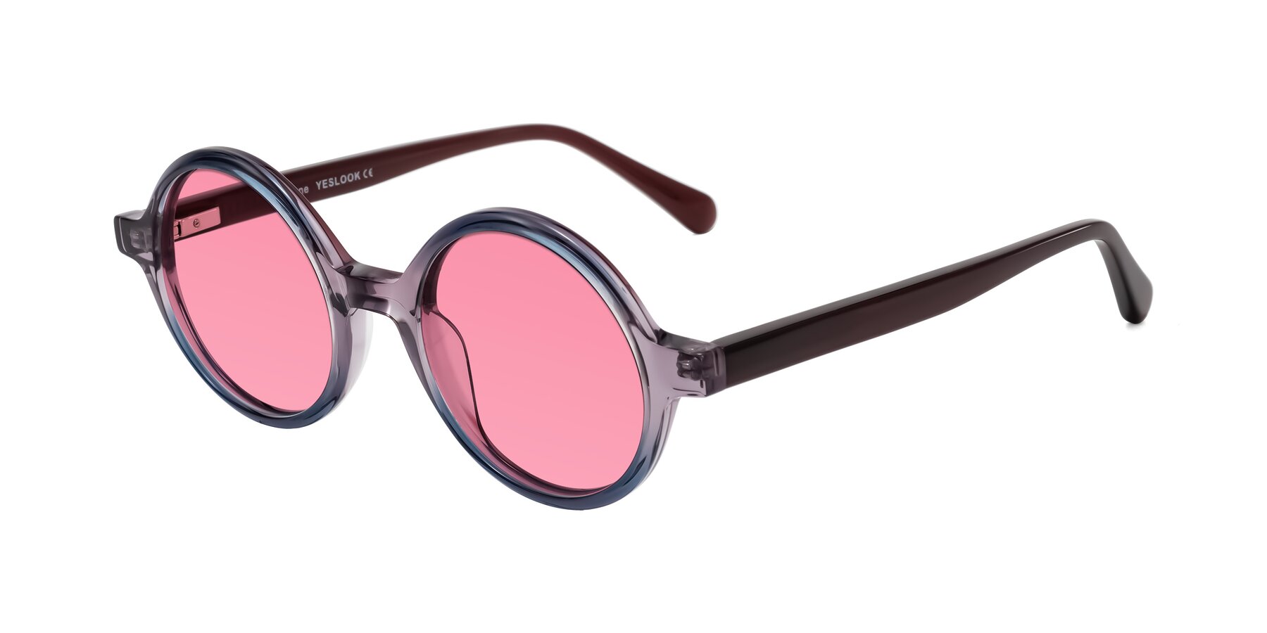 Angle of Serene in Faded Purple with Pink Tinted Lenses