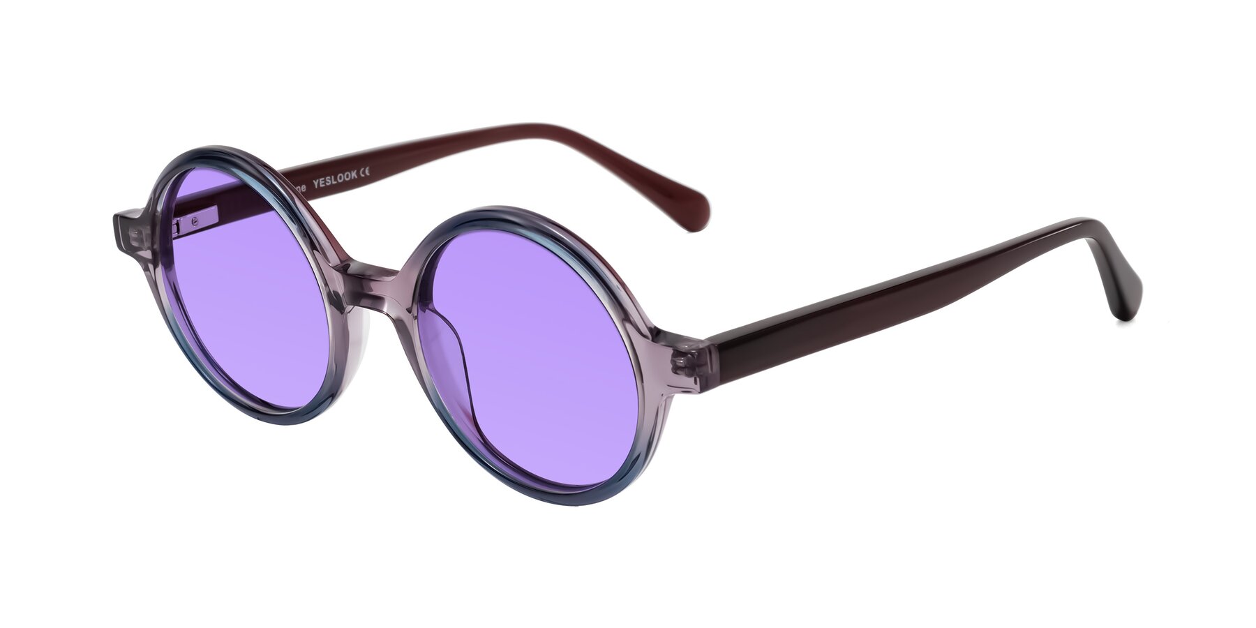 Angle of Serene in Faded Purple with Medium Purple Tinted Lenses