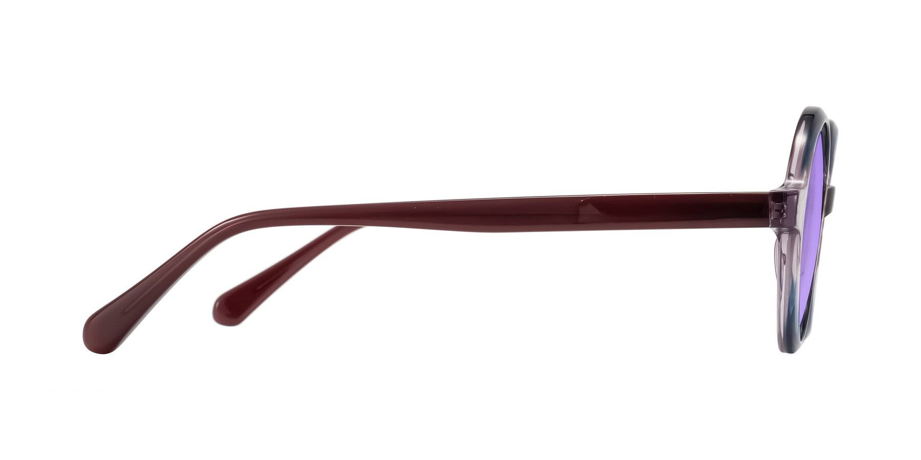 Side of Serene in Faded Purple with Medium Purple Tinted Lenses