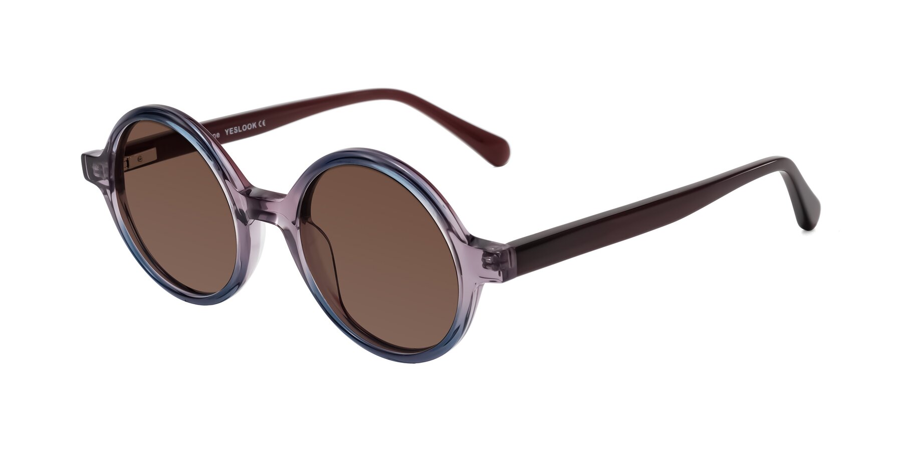 Angle of Serene in Faded Purple with Brown Tinted Lenses