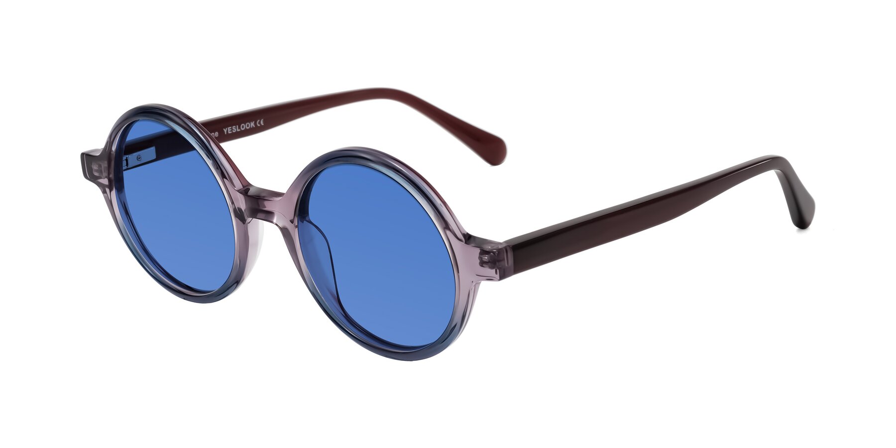Angle of Serene in Faded Purple with Blue Tinted Lenses