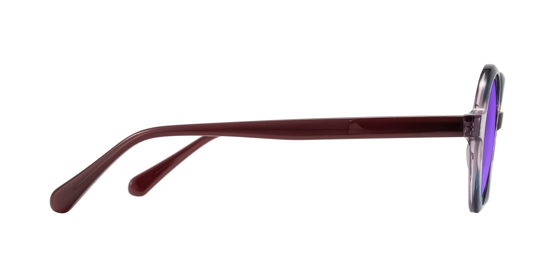 Side of Serene in Faded Purple with Purple Tinted Lenses