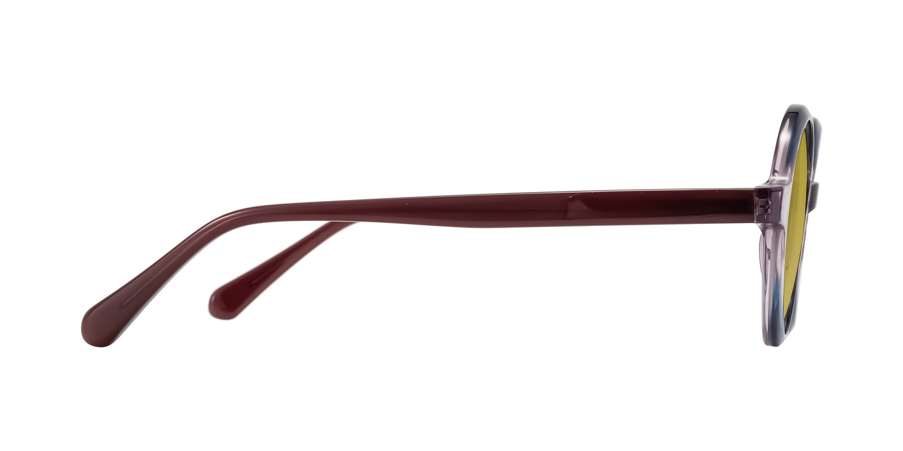 Side of Serene in Faded Purple with Champagne Tinted Lenses