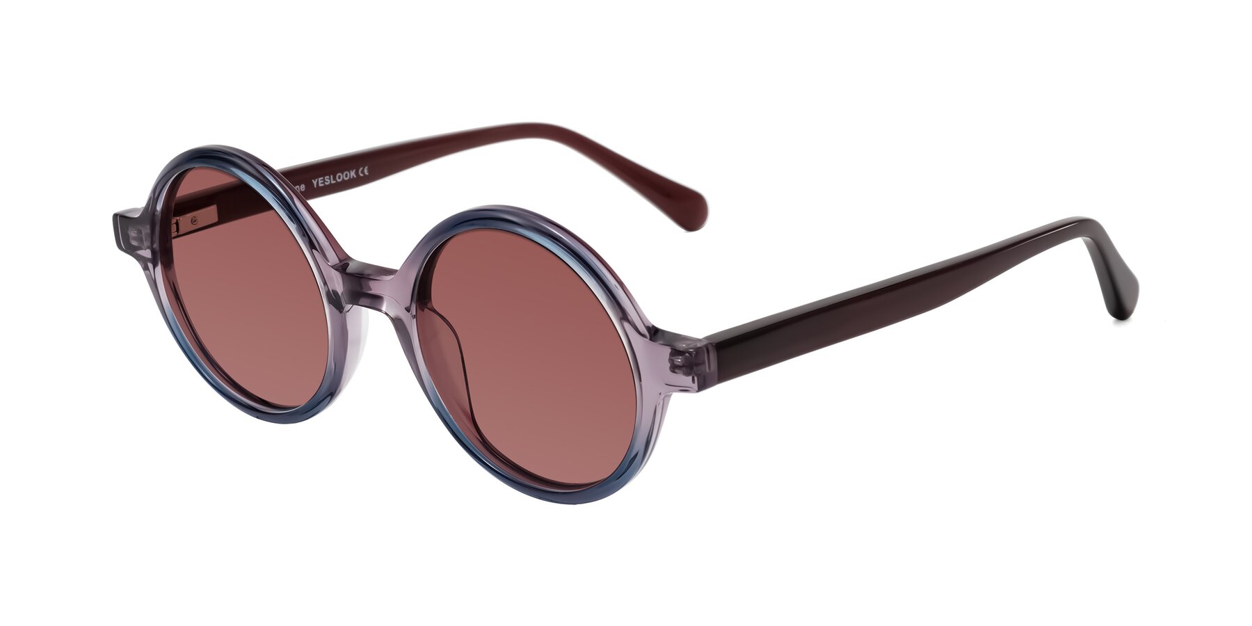 Angle of Serene in Faded Purple with Garnet Tinted Lenses