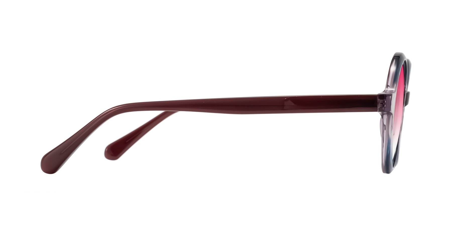 Side of Serene in Faded Purple with Pink Gradient Lenses