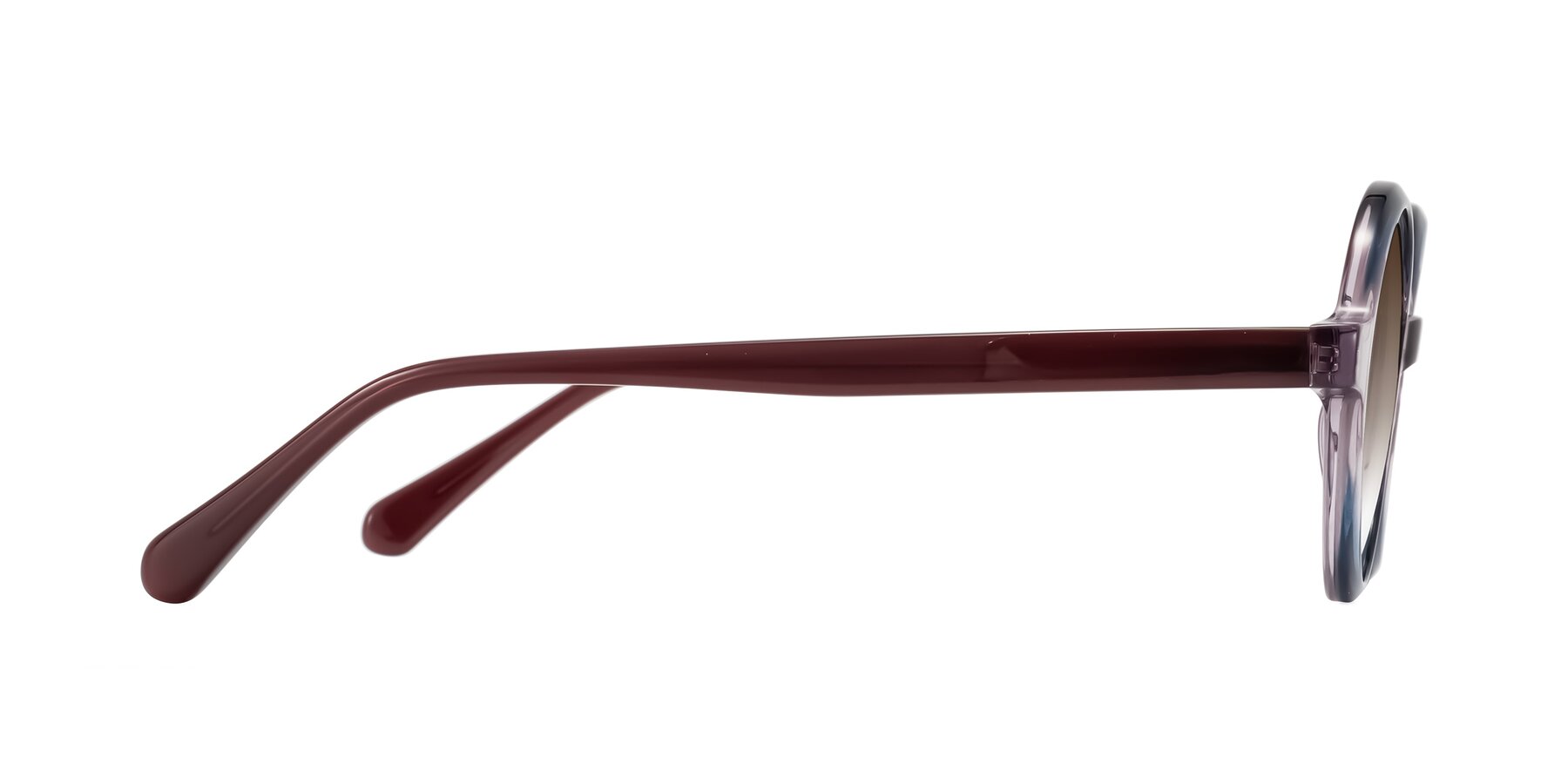 Side of Serene in Faded Purple with Brown Gradient Lenses