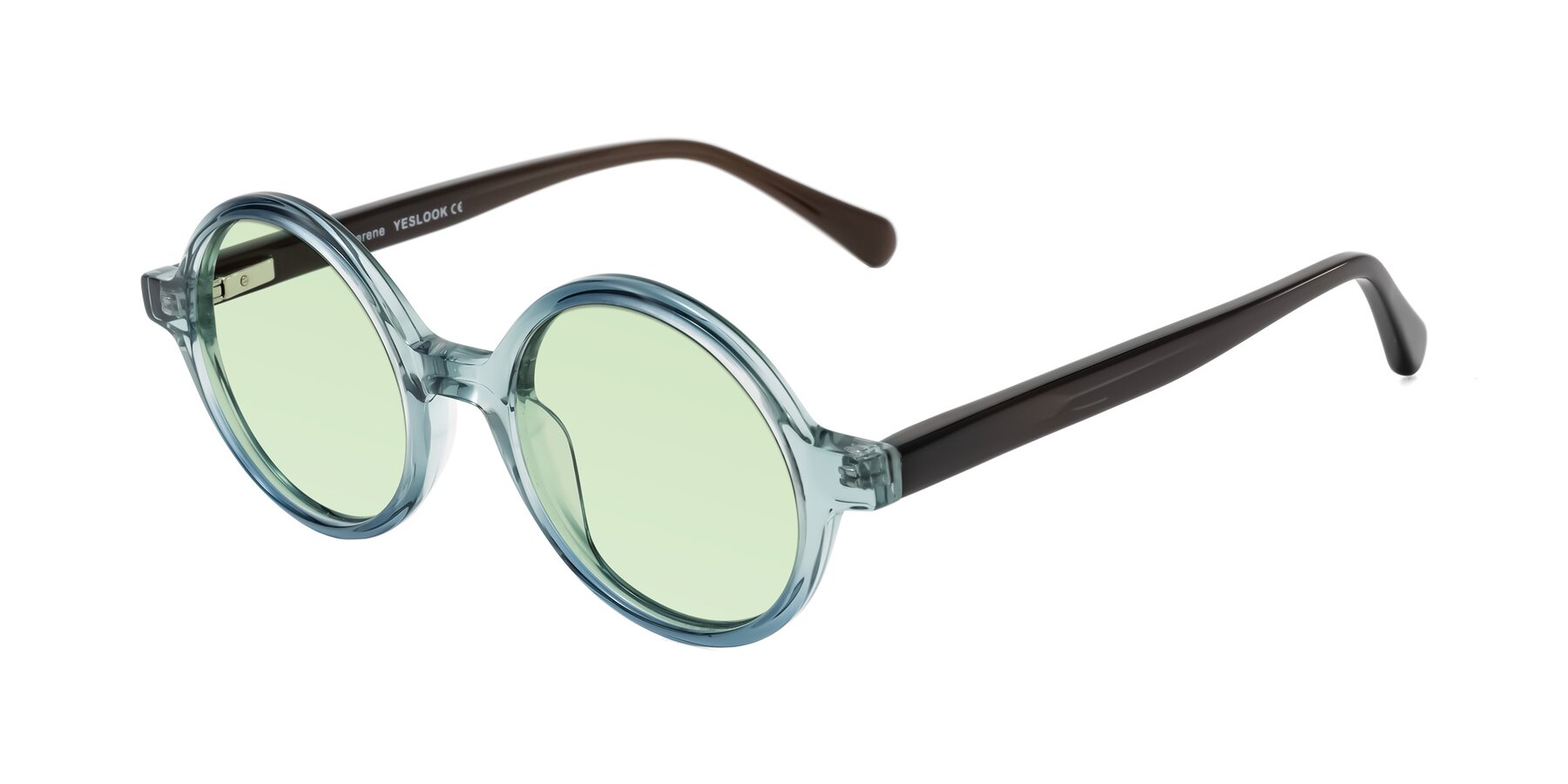 Angle of Serene in Faded Green with Light Green Tinted Lenses