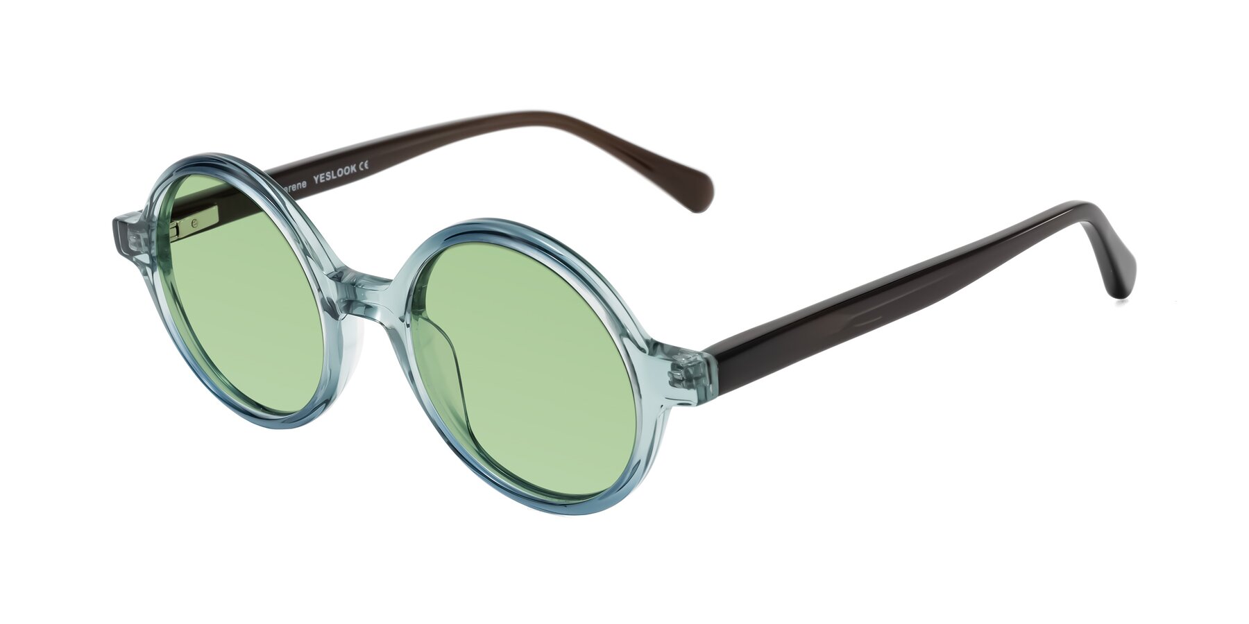 Angle of Serene in Faded Green with Medium Green Tinted Lenses