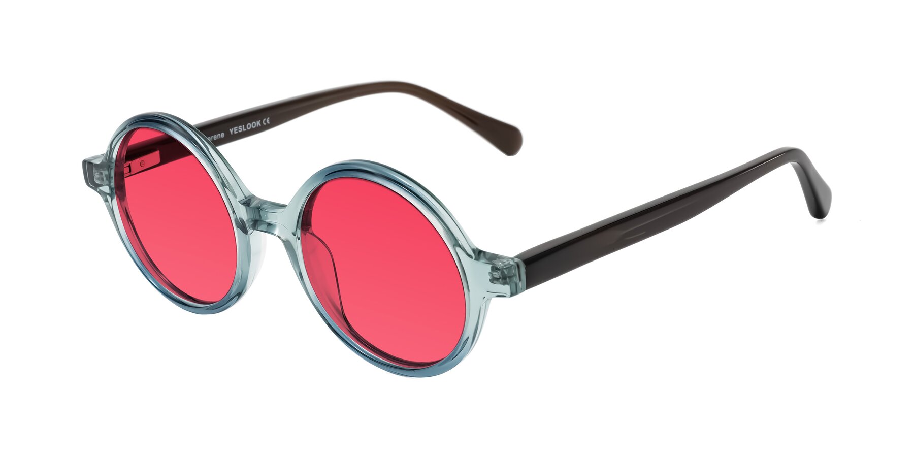 Angle of Serene in Faded Green with Red Tinted Lenses