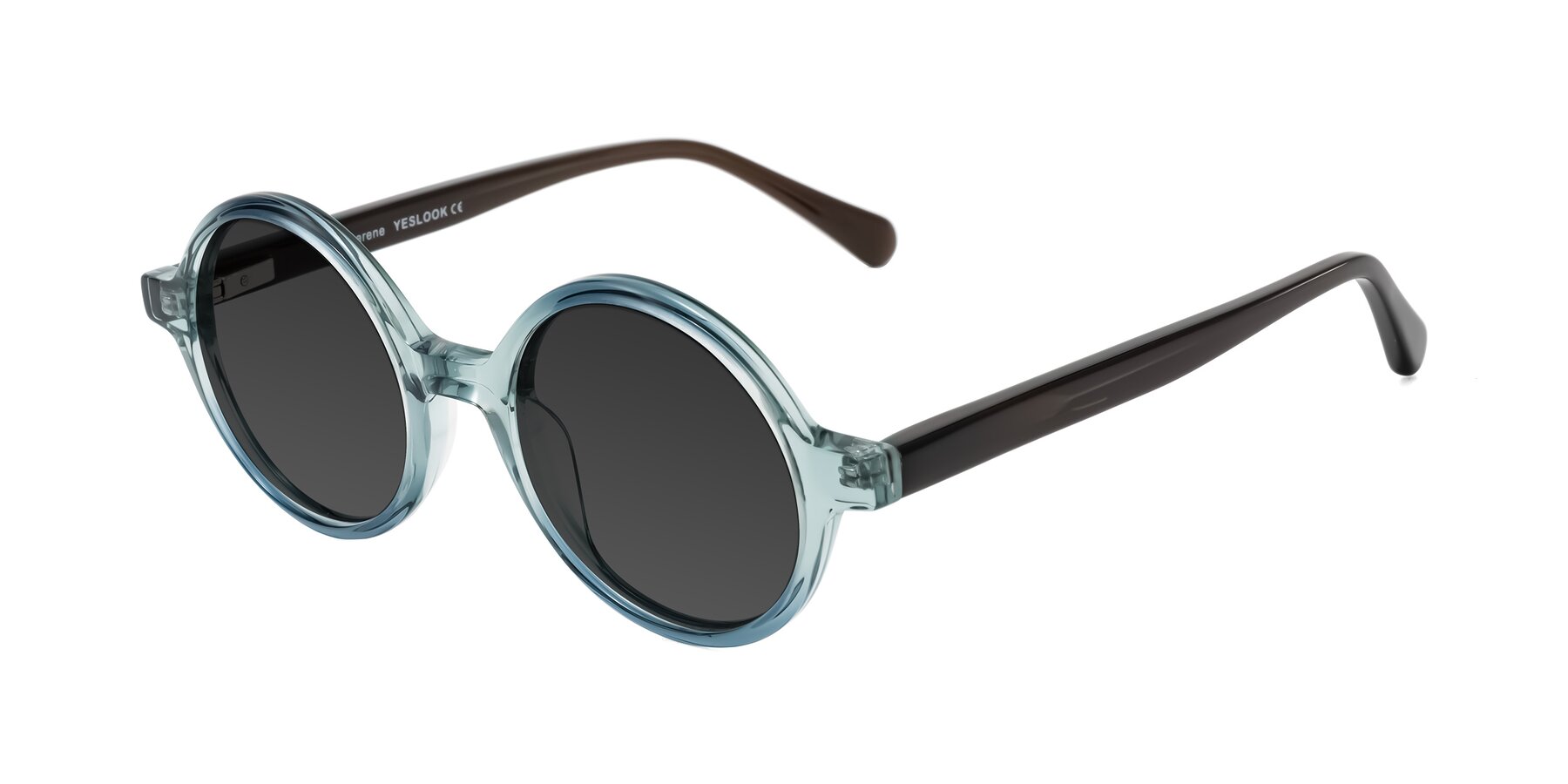 Angle of Serene in Faded Green with Gray Tinted Lenses