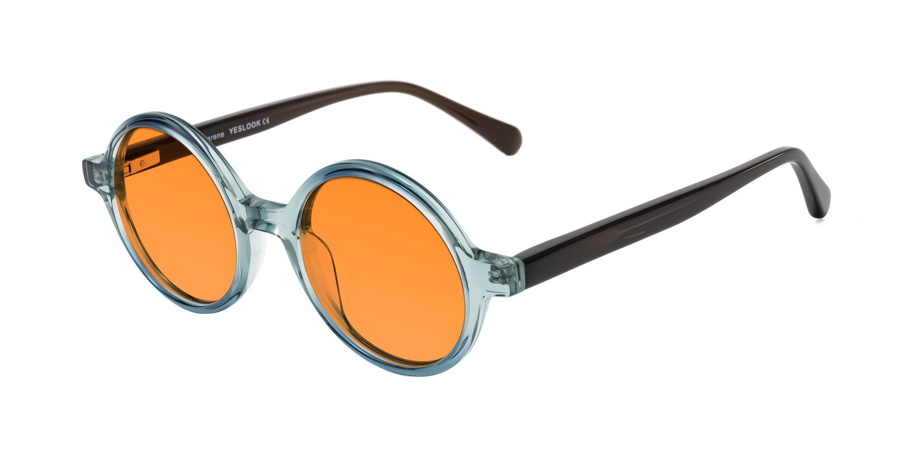 Angle of Serene in Faded Green with Orange Tinted Lenses