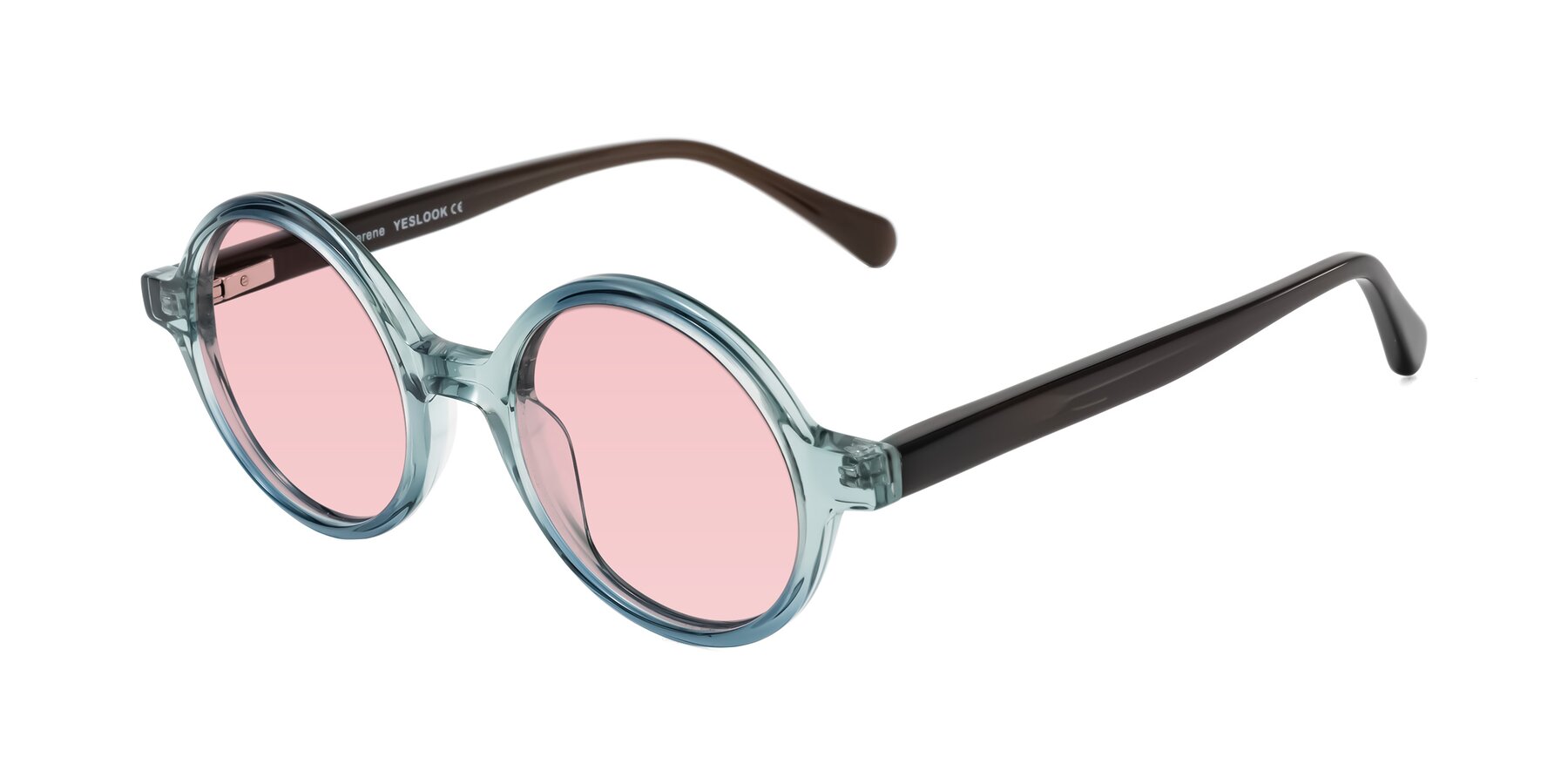 Angle of Serene in Faded Green with Light Garnet Tinted Lenses