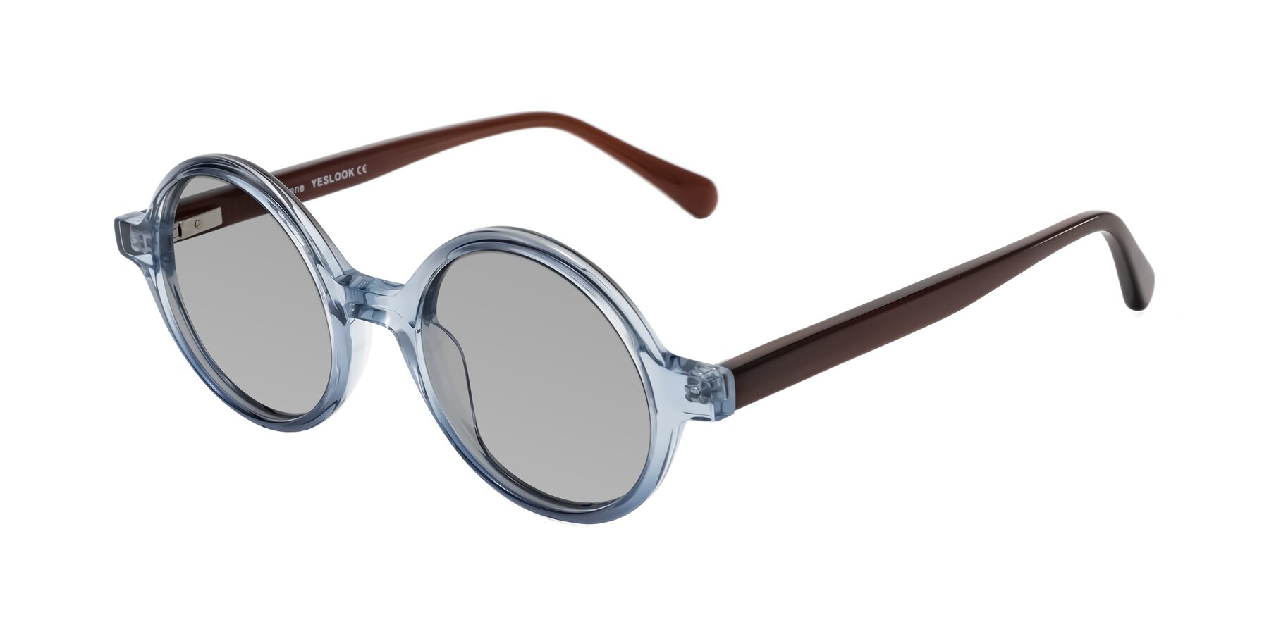 Angle of Serene in Faded Blue with Light Gray Tinted Lenses