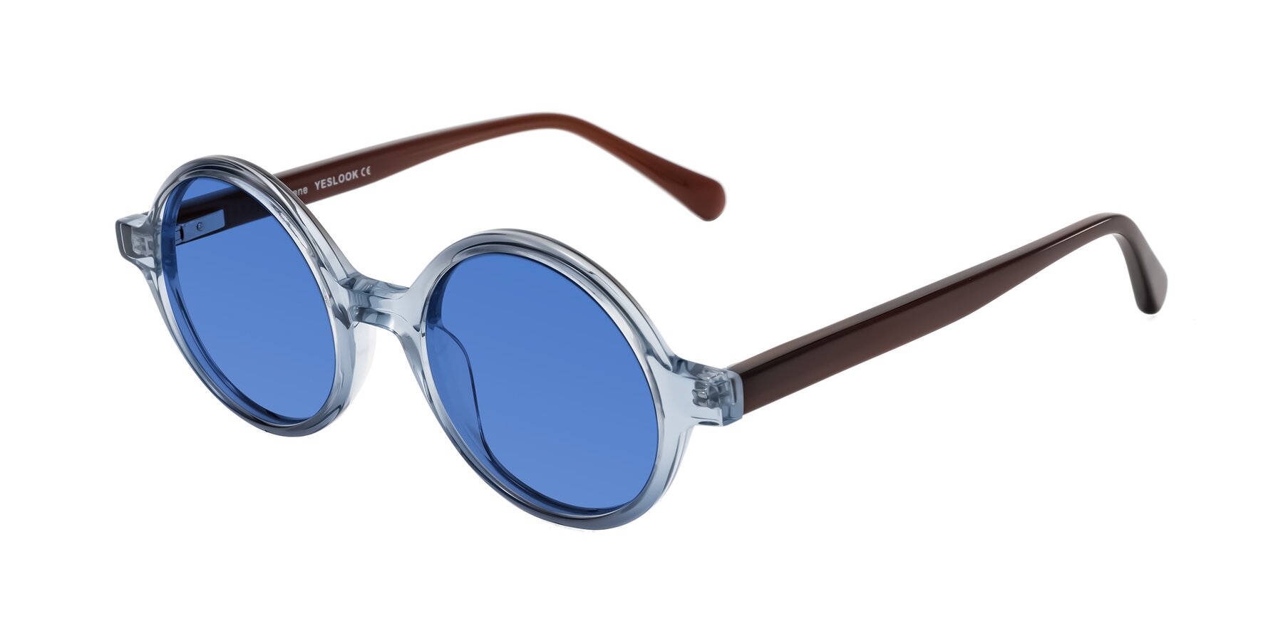 Angle of Serene in Faded Blue with Blue Tinted Lenses