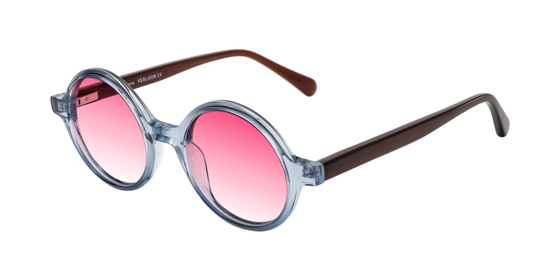 Angle of Serene in Faded Blue with Pink Gradient Lenses
