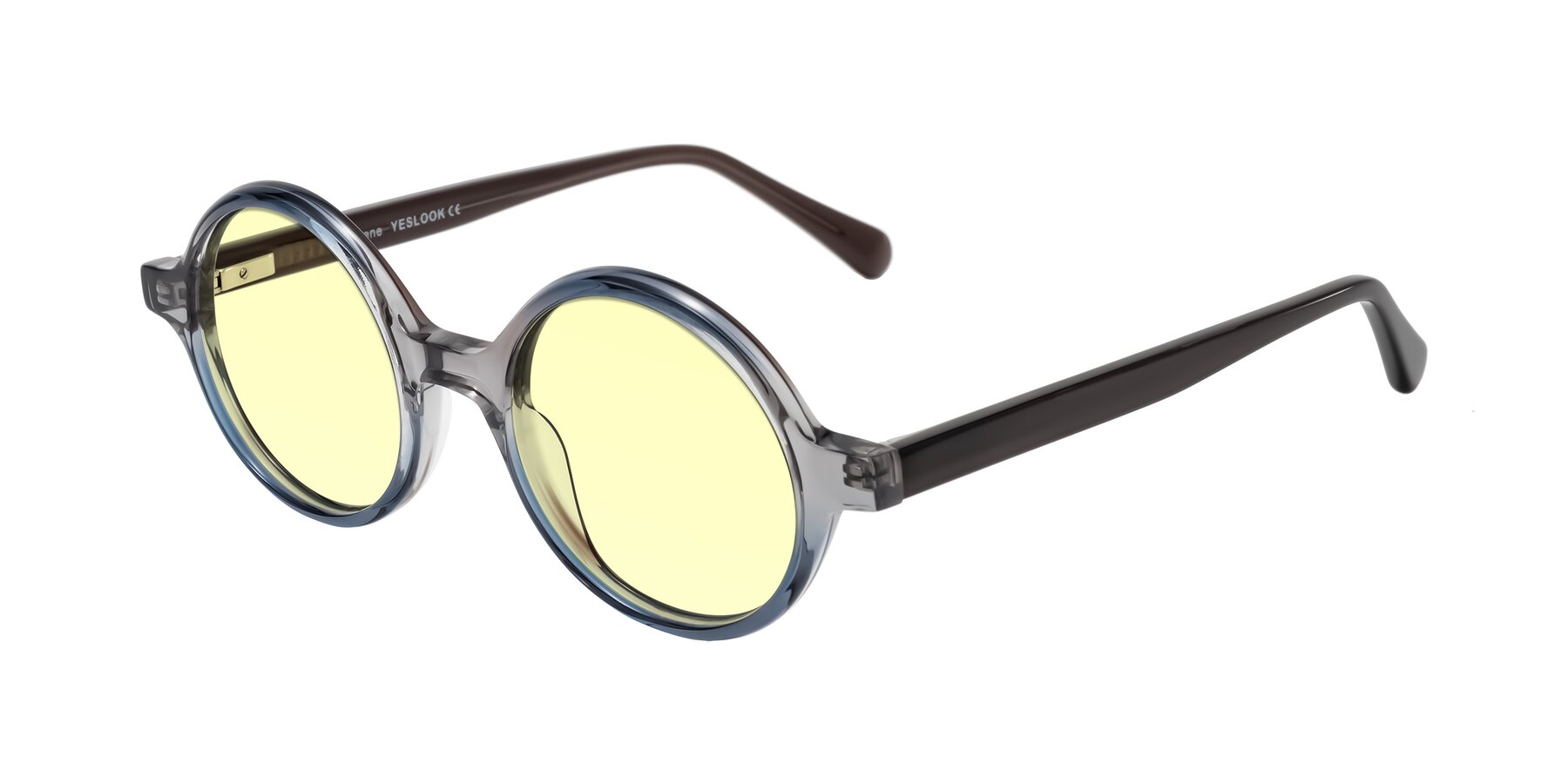 Angle of Serene in Faded Gray with Light Yellow Tinted Lenses