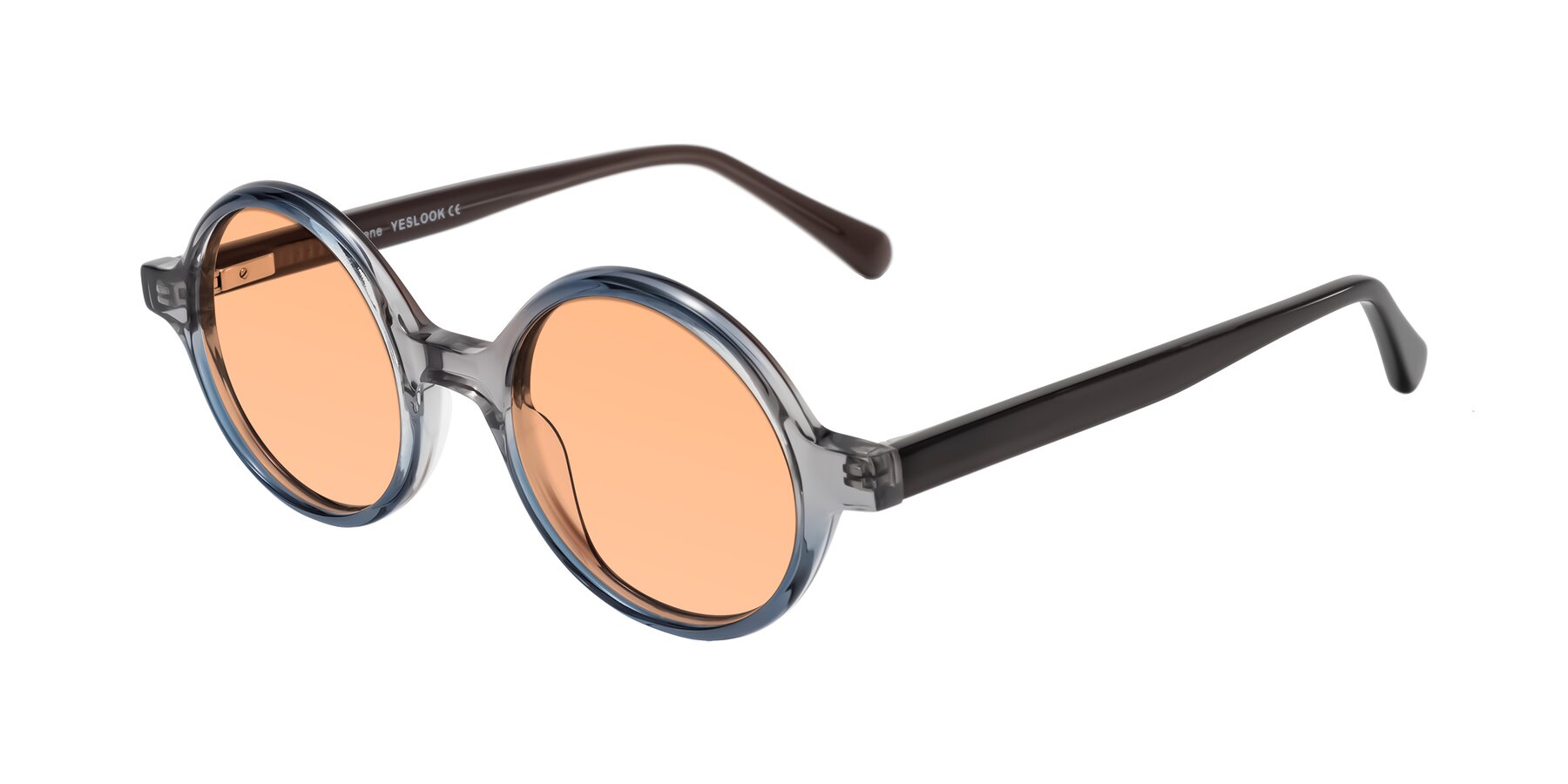 Angle of Serene in Faded Gray with Light Orange Tinted Lenses