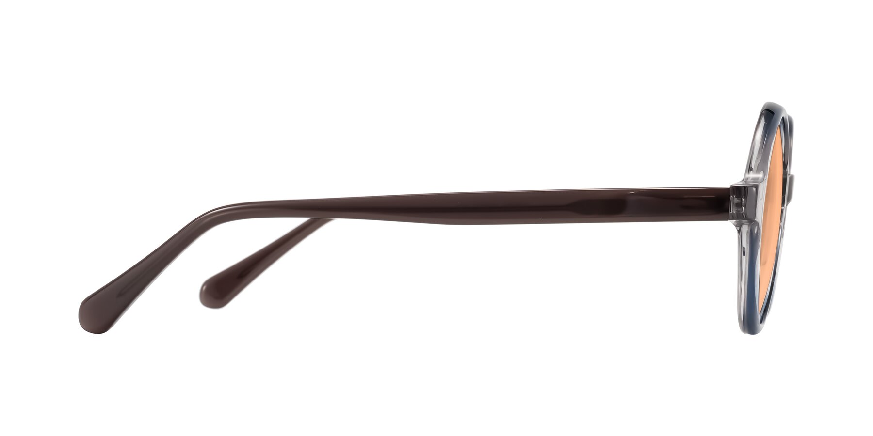 Side of Serene in Faded Gray with Light Orange Tinted Lenses