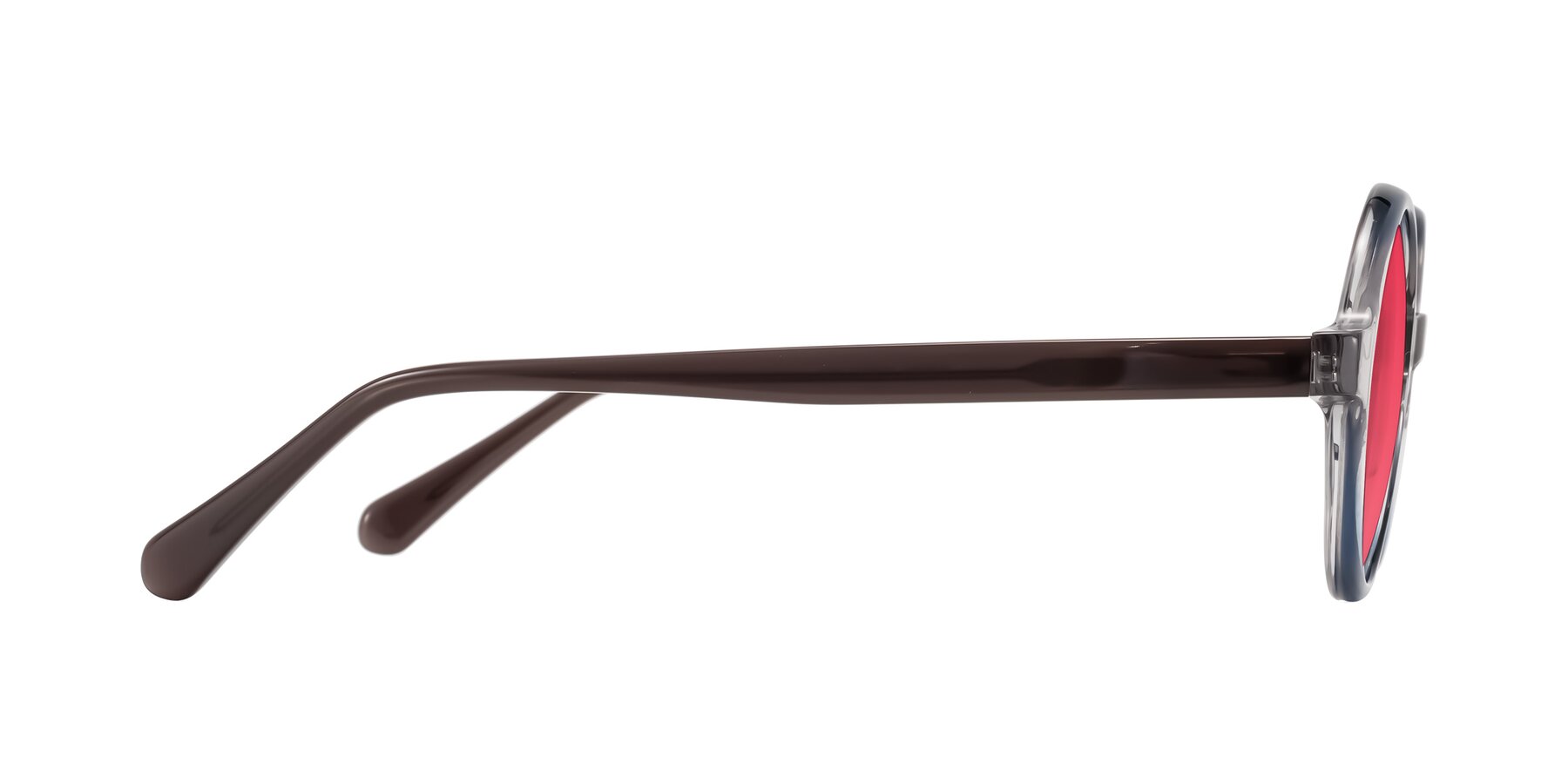 Side of Serene in Faded Gray with Red Tinted Lenses