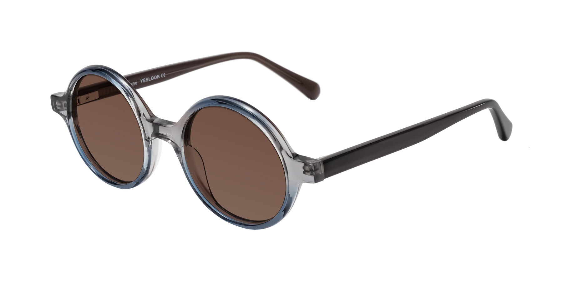 Angle of Serene in Faded Gray with Brown Tinted Lenses