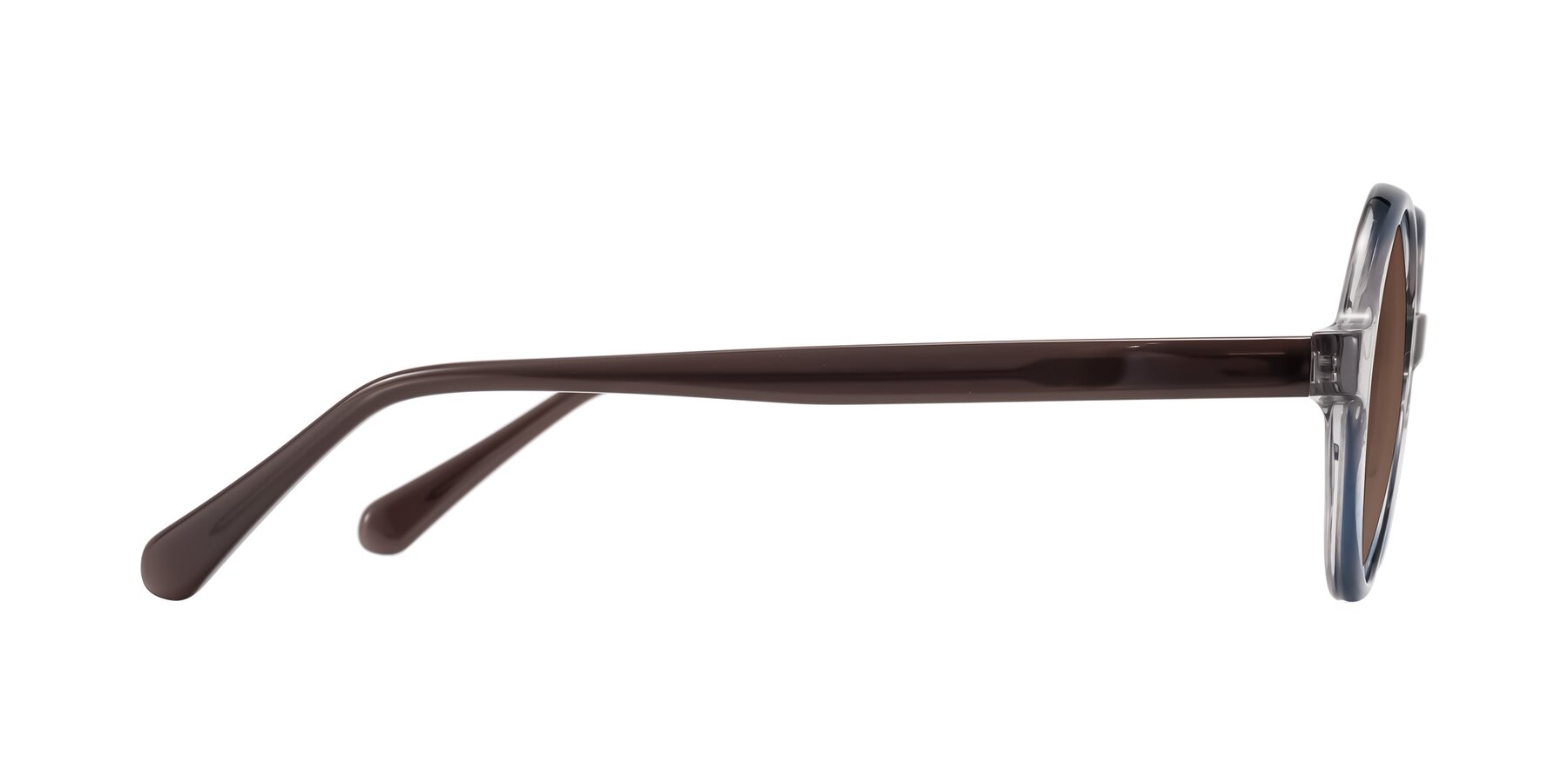 Side of Serene in Faded Gray with Brown Tinted Lenses