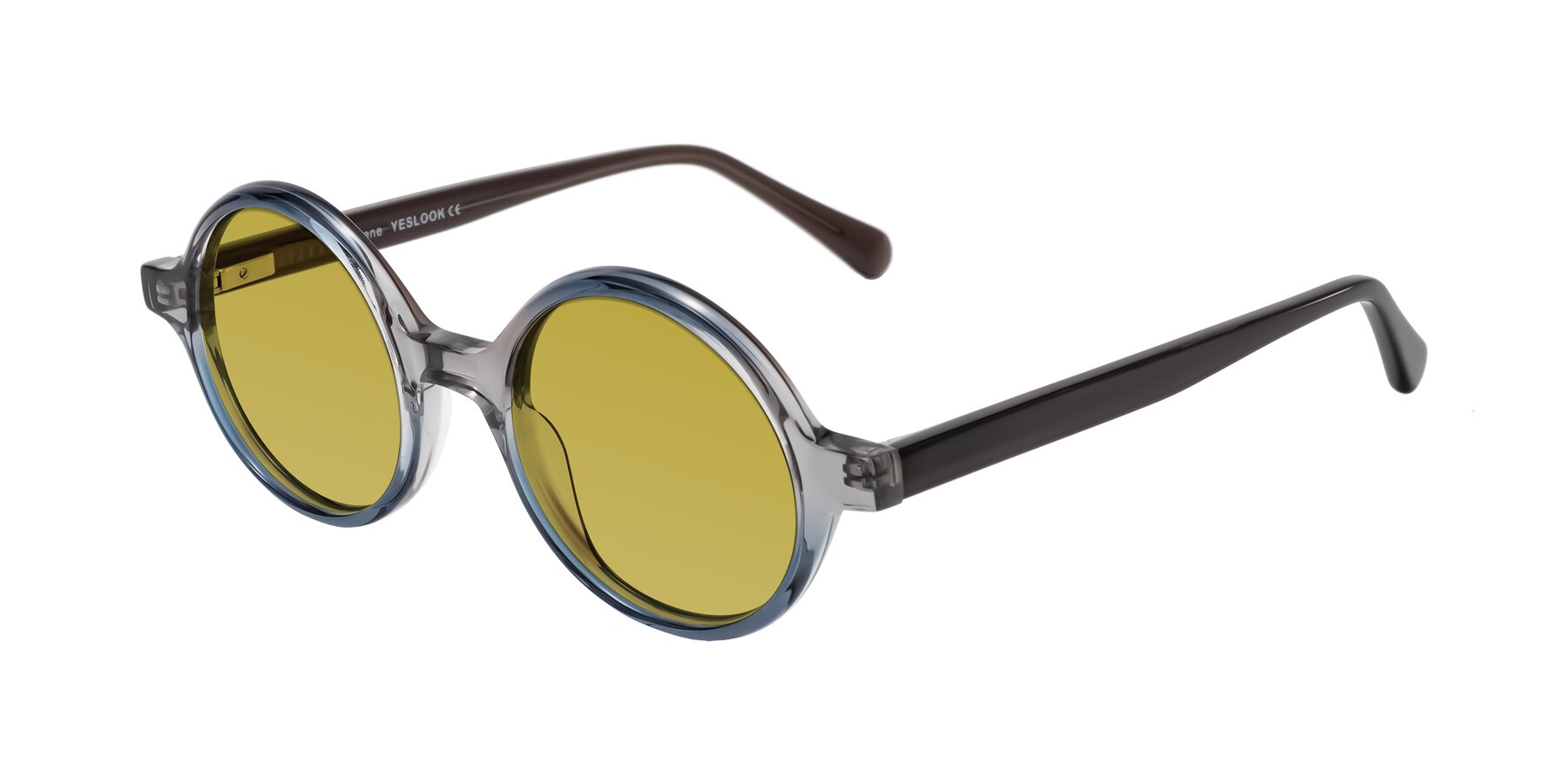 Angle of Serene in Faded Gray with Champagne Tinted Lenses