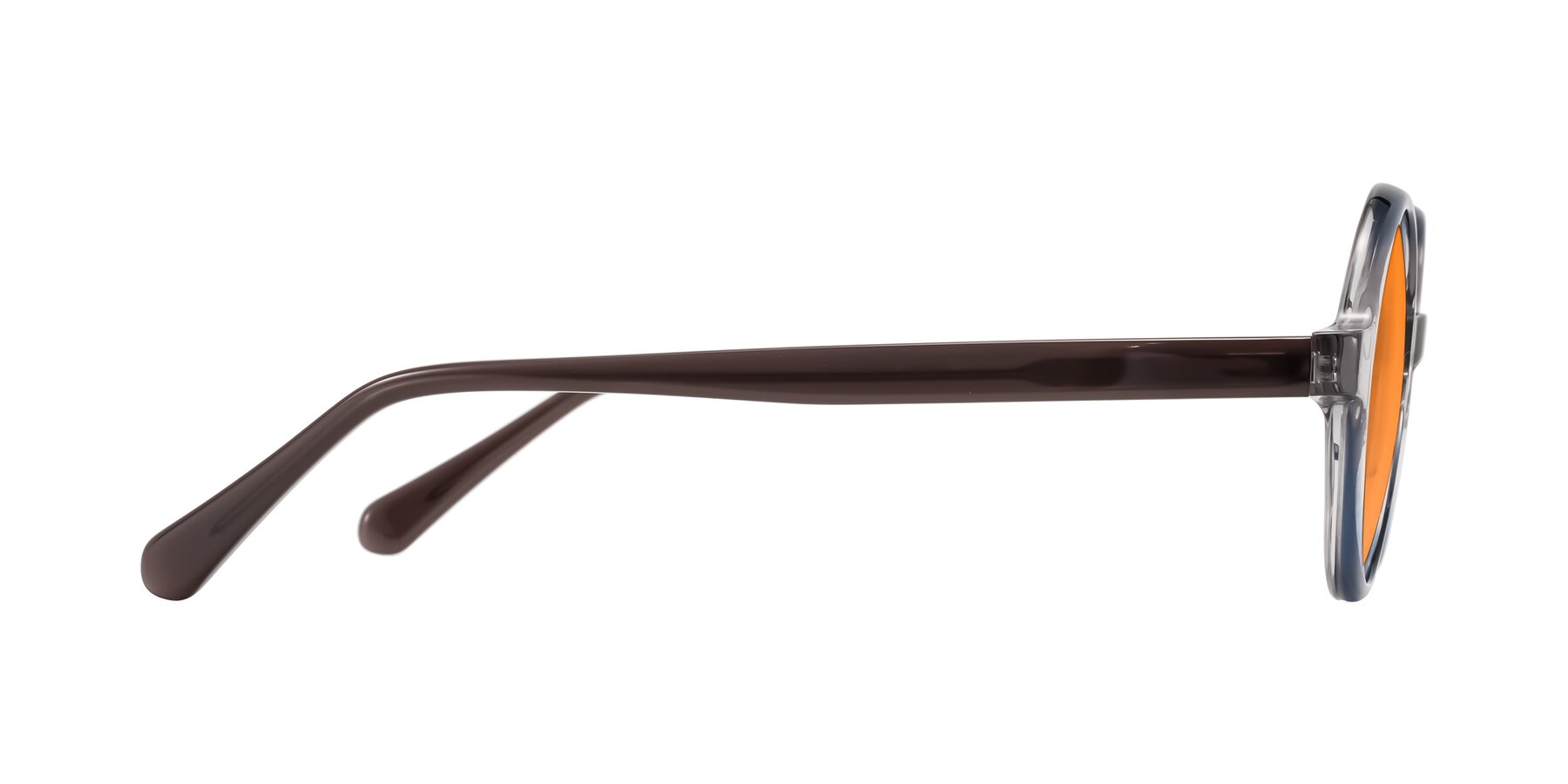 Side of Serene in Faded Gray with Orange Tinted Lenses