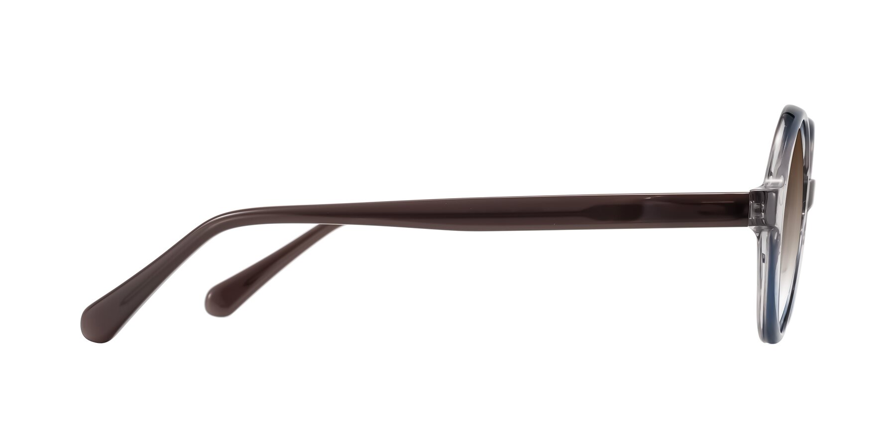 Side of Serene in Faded Gray with Brown Gradient Lenses