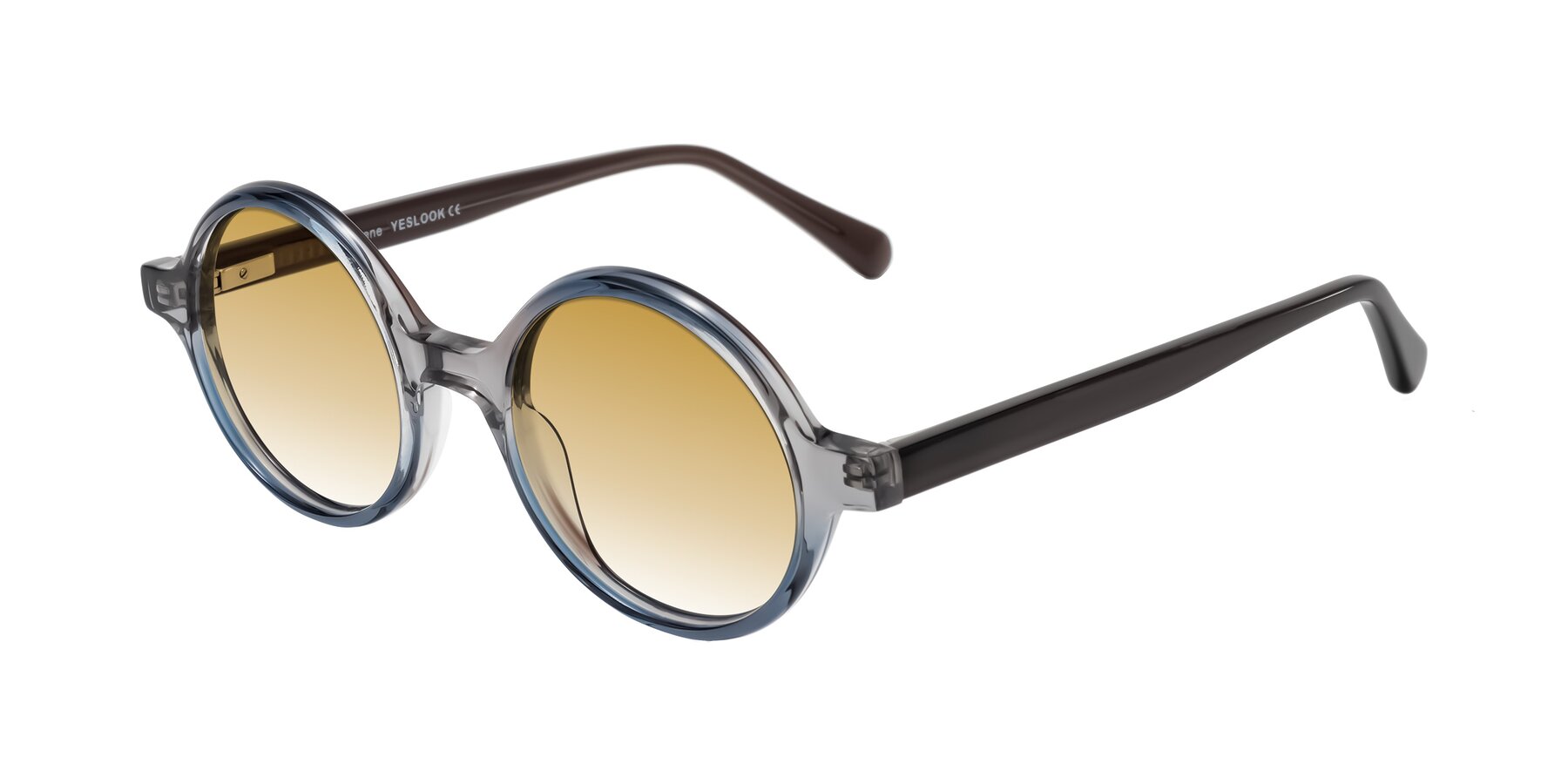 Angle of Serene in Faded Gray with Champagne Gradient Lenses
