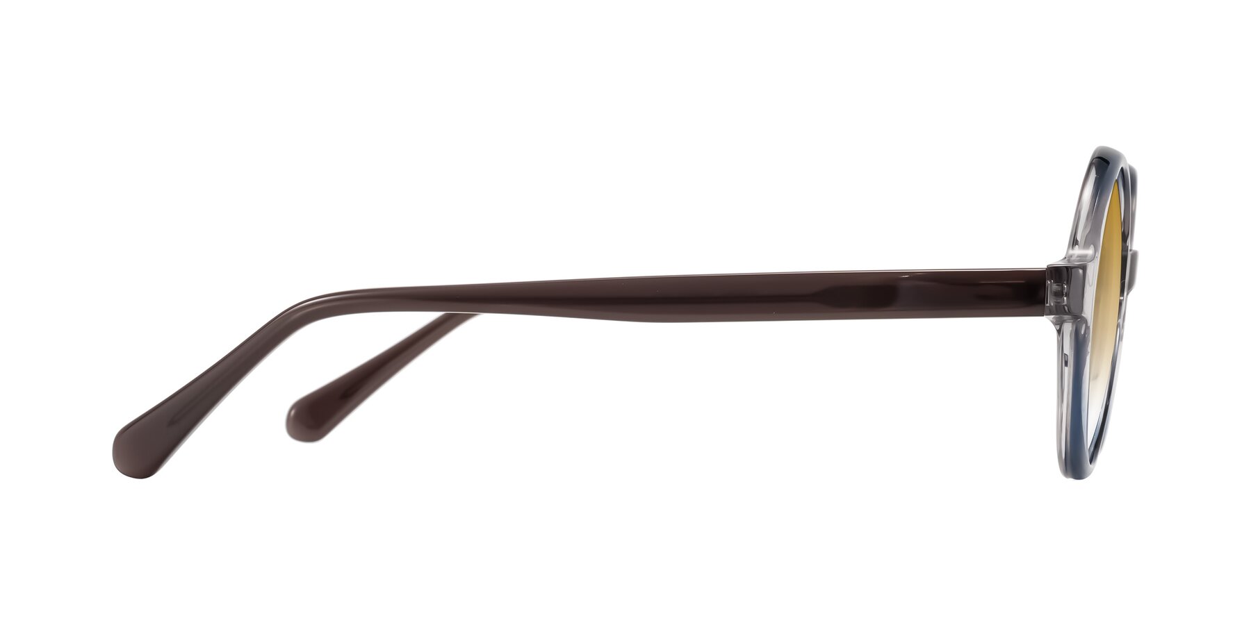 Side of Serene in Faded Gray with Champagne Gradient Lenses