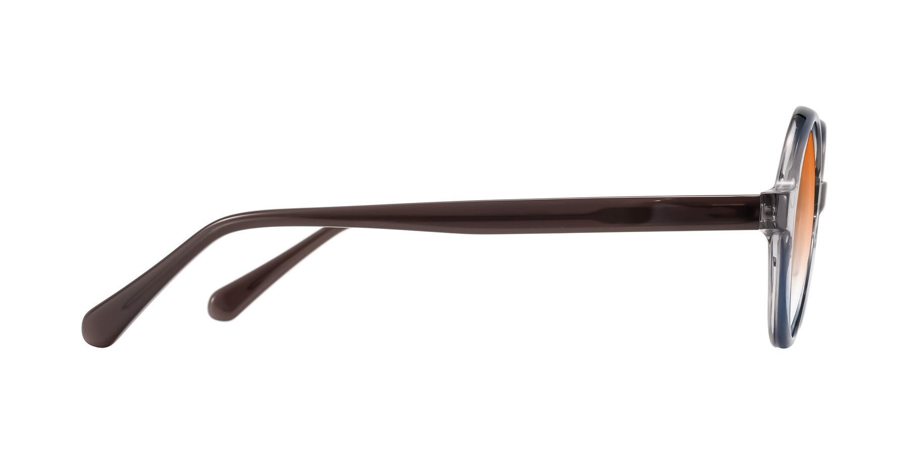 Side of Serene in Faded Gray with Orange Gradient Lenses