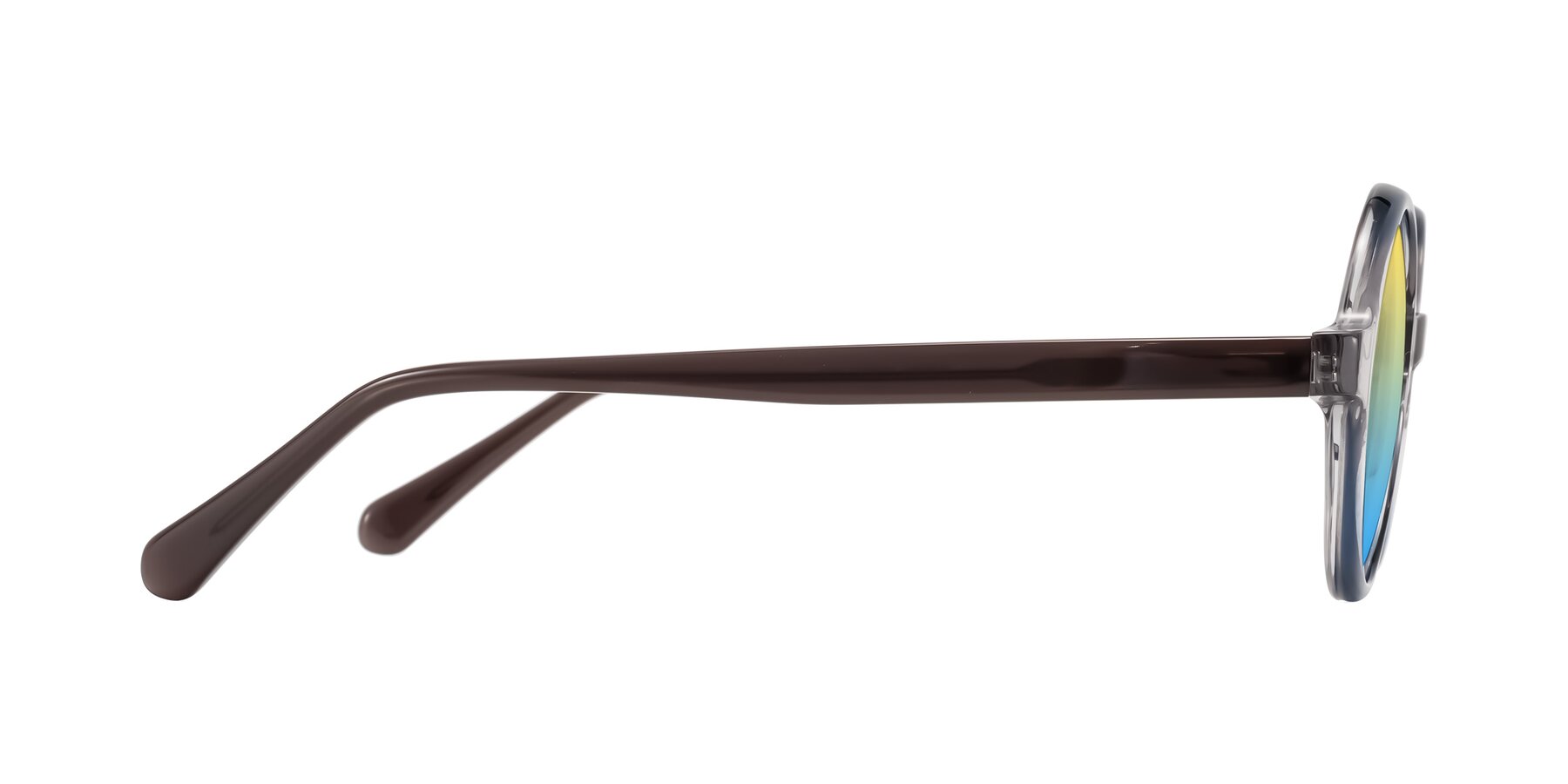 Side of Serene in Faded Gray with Yellow / Blue Gradient Lenses