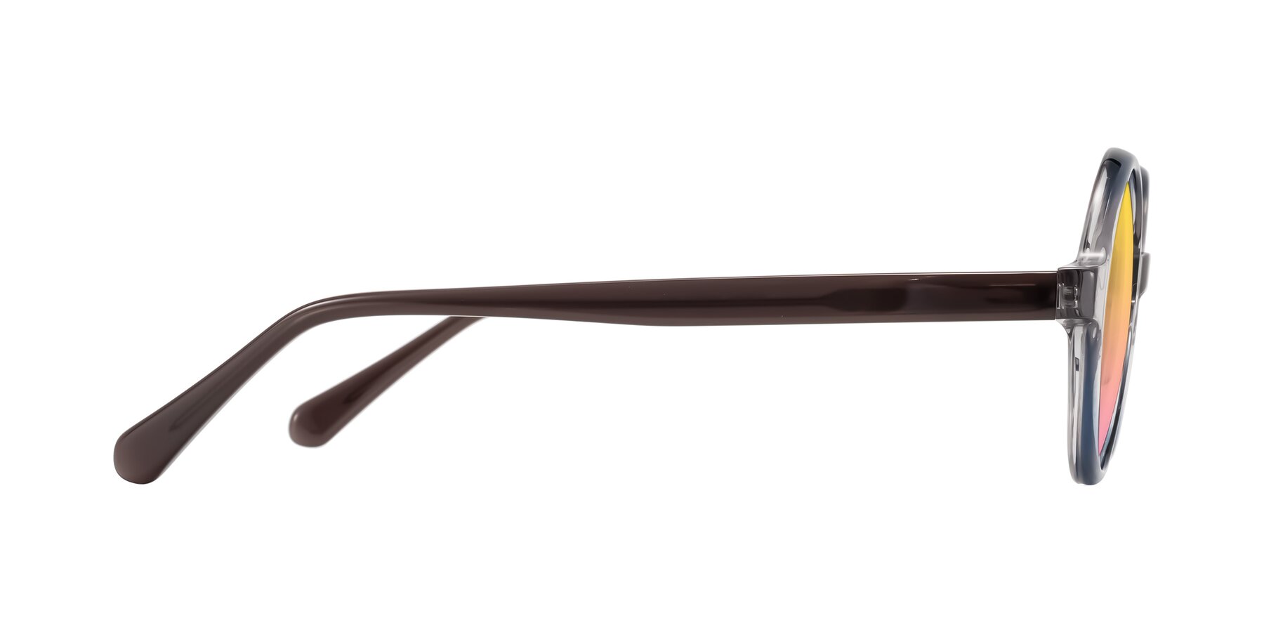 Side of Serene in Faded Gray with Yellow / Pink Gradient Lenses
