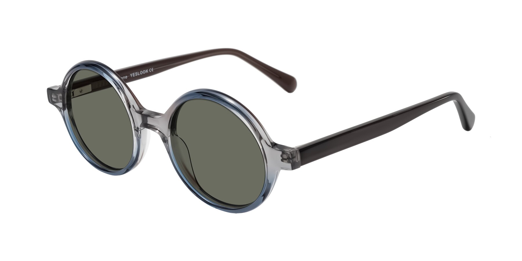 Angle of Serene in Faded Gray with Gray Polarized Lenses