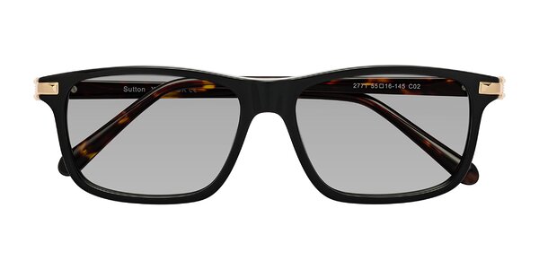 Front of Sutton in Black/Tortoise