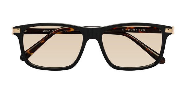 Front of Sutton in Black/Tortoise