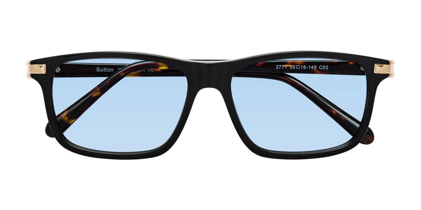 Sutton - Black/Tortoise Tinted Sunglasses