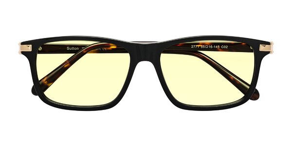 Front of Sutton in Black/Tortoise