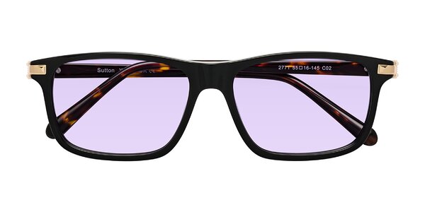 Front of Sutton in Black/Tortoise