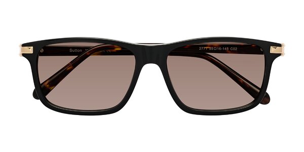 Front of Sutton in Black/Tortoise