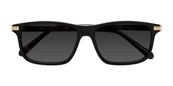 Front of Sutton in Black/Tortoise
