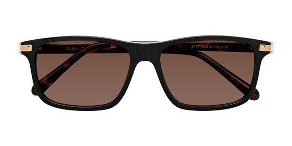 Front of Sutton in Black/Tortoise