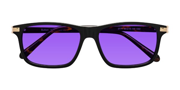 Front of Sutton in Black/Tortoise